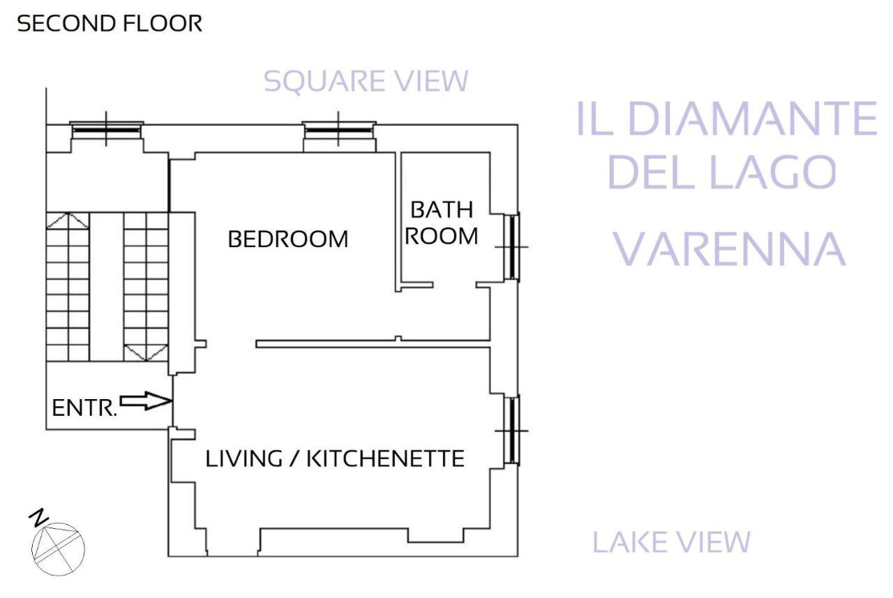 瓦伦纳Il Diamante Del Lago公寓 外观 照片